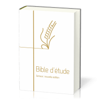 Bible d'étude Semeur 2015, blanche - couverture rigide, tranche or