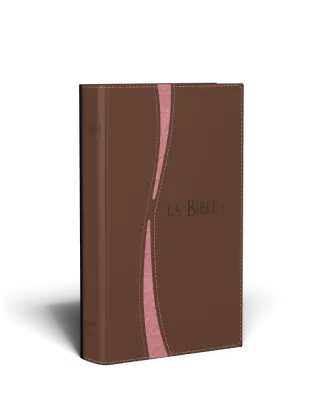 Bible Segond 21 compacte, duo brun saumon - couverture souple, avec zipper et tranche or
