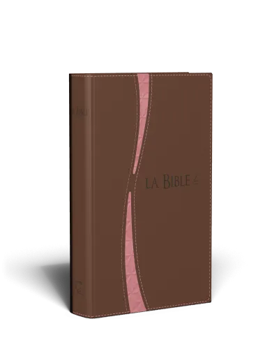 Bible Segond 21 compacte, duo brun saumon - couverture souple, avec zipper et tranche or
