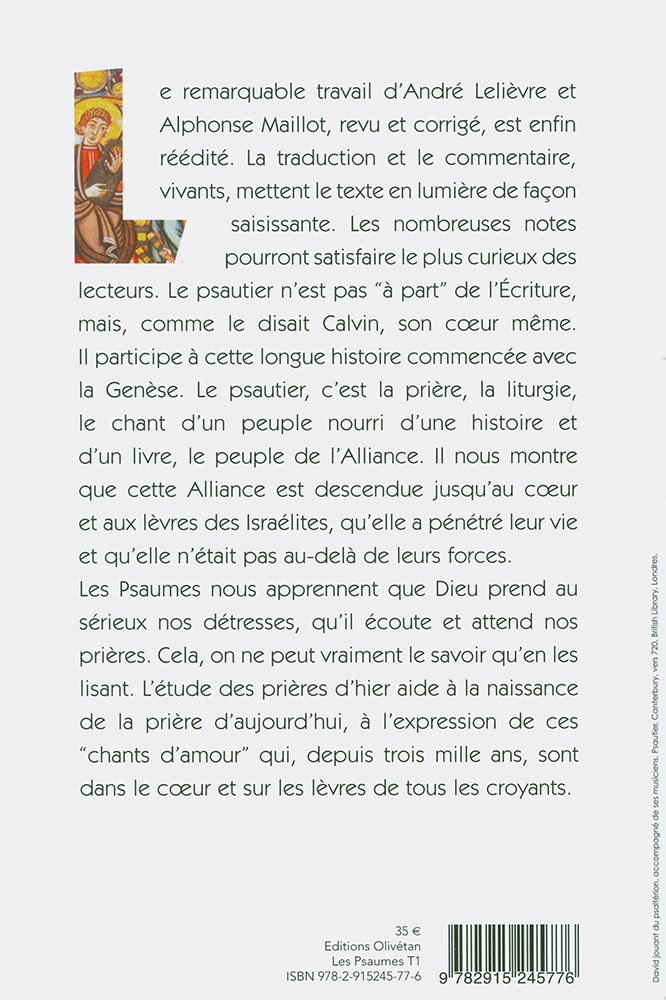 Psaumes (Les) - Chants d'amour [vol.1] 1 à 75