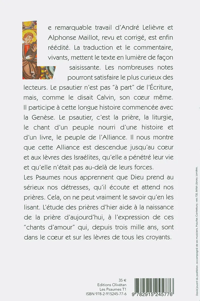 Psaumes (Les) - Chants d'amour [vol.1] 1 à 75