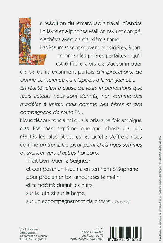 Psaumes (Les) - Chants d'amour [vol.2] 76 à 150