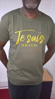 Je sais en qui j'ai cru 2 faces - T-Shirt kaki