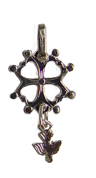 CROIX HUGUENOTE EN ARGENT