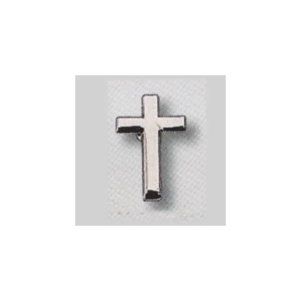 Anstecknadel Kreuz silberfarben