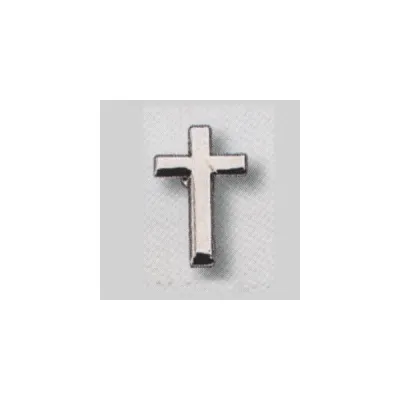 Anstecknadel Kreuz silberfarben