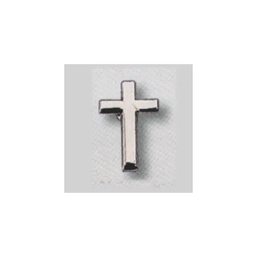 Épingle "croix" argentée - mini-broche