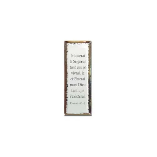 Tableau miroir "Je louerai le Seigneur…" Ps 146.2