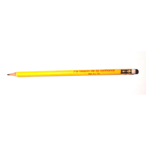 CRAYON AVEC GOMME COULEUR AU CHOIX