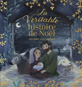 Histoire vraie, autocollant de Noël chrétien pour enfants