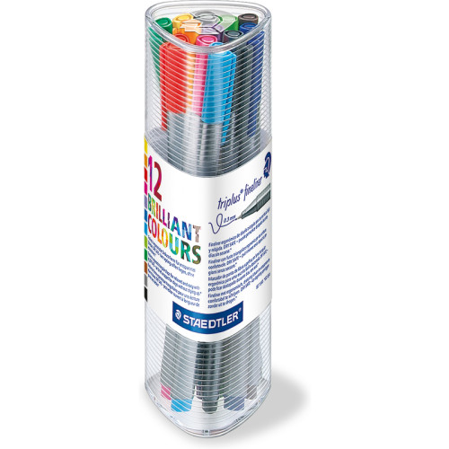 Staedtler Fineliner triplus, 12er Dreikantbox - für Bibel