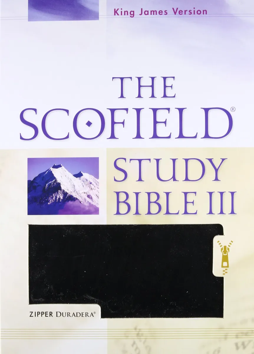 Englisch, Studienbibel Scofield King James Version, Kunstleder, schwarz, Reissverschluss