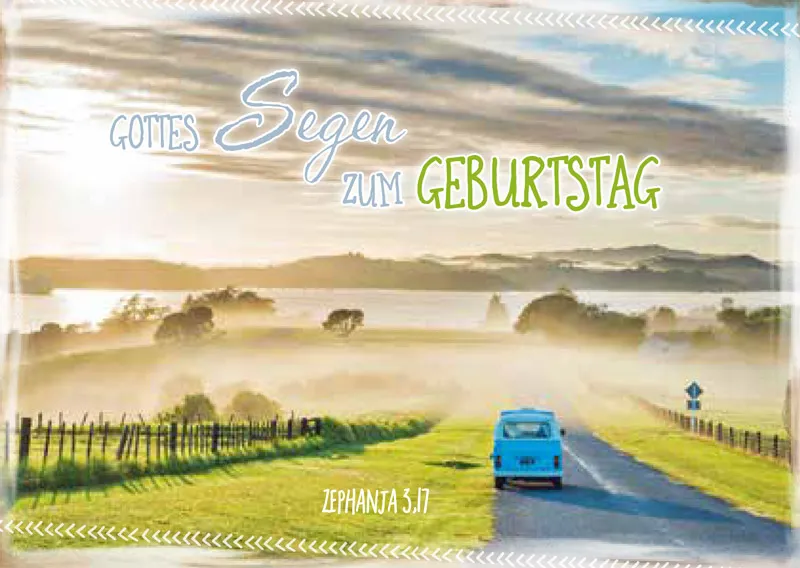 Minikarten Geburtstag - Set mit 4 verschiedenen Motiven ä 3 Stück