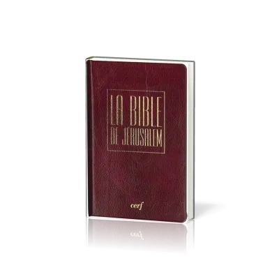 Bible de Jérusalem, de poche, bordeaux - couverture souple, avec étui, flexa