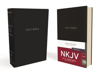 Englisch, Bibel New King James Version, Gift & Award, Kunstleder, schwarz