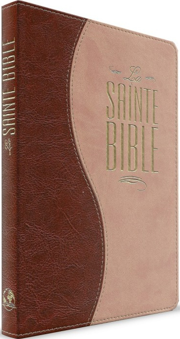 Bible Segond 1880 révisée, compacte, duo brun beige - couverture souple, vivella, tranche or