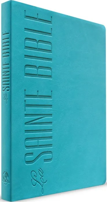 Bible Segond 1880 révisée, compacte, turquoise - Esaïe 55, couverture souple, vivella, tranche...