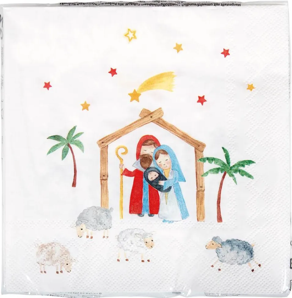 Serviettes en papier "Crèche"