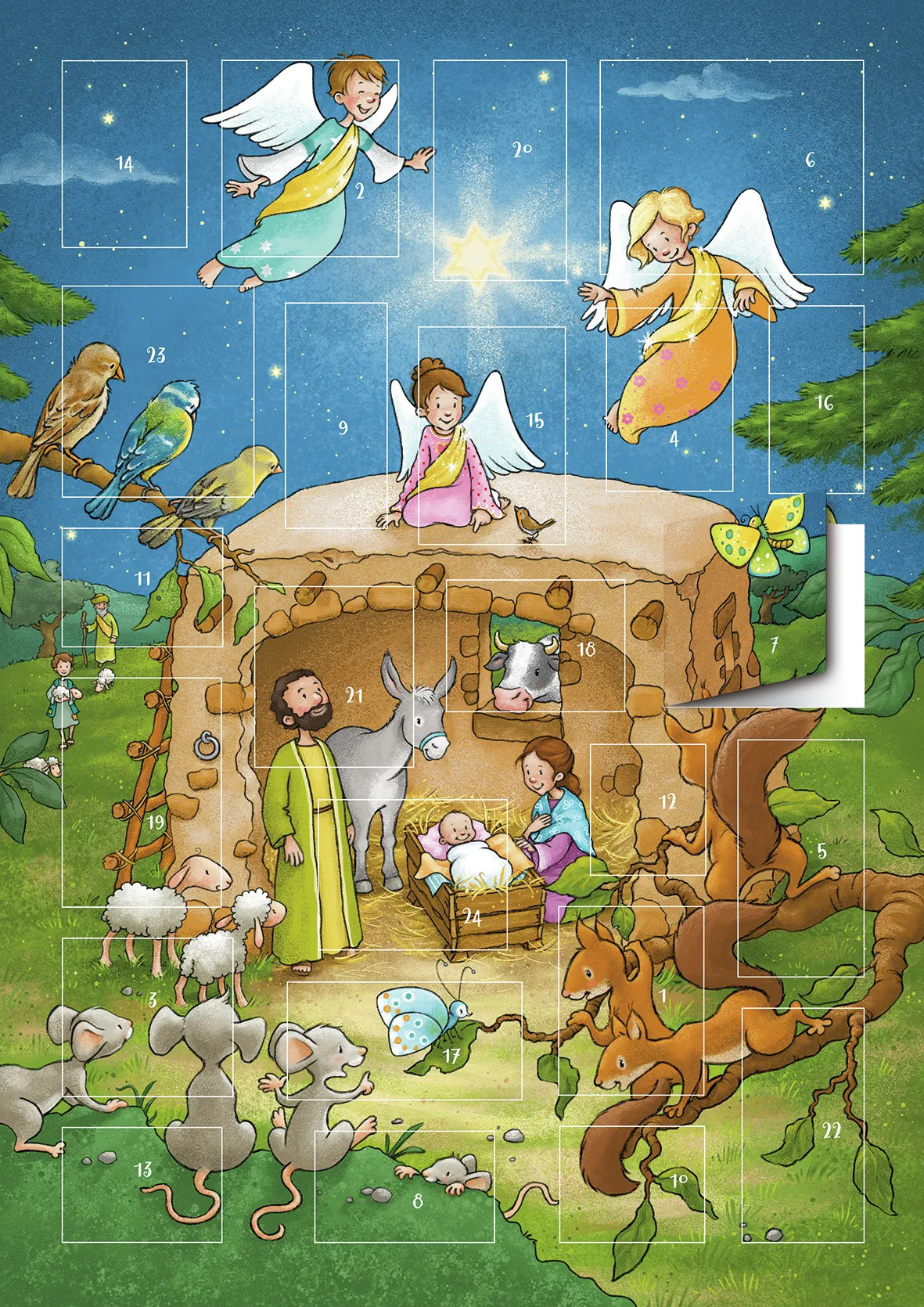 Calendrier magnétique de l'Avent