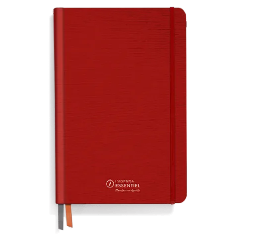 Agenda Essentiel, rouge (L') - Planifier vos objectifs