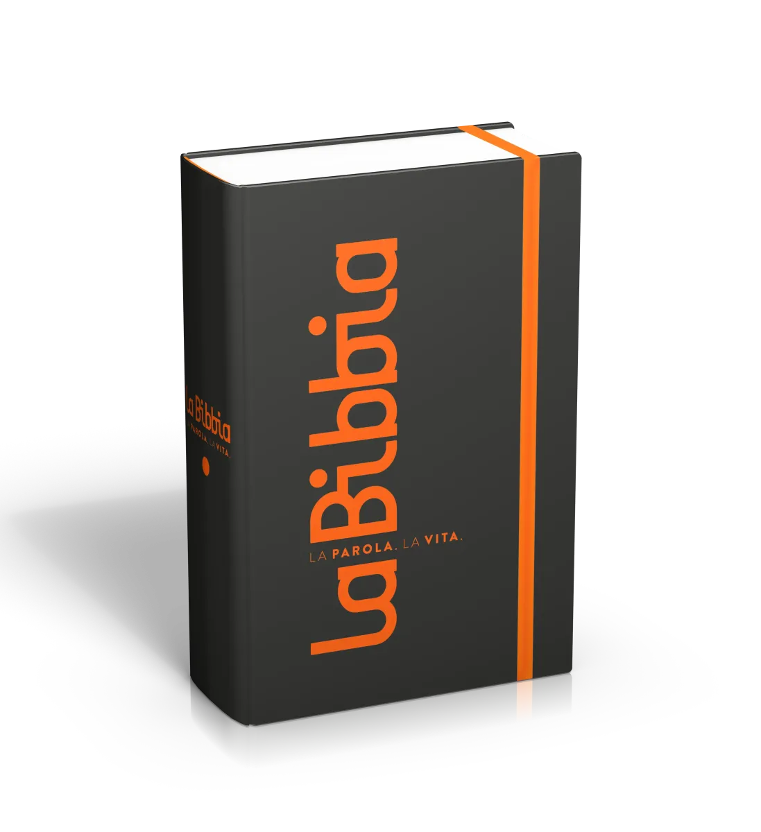 Italien, Bible format mini NR2006, couverture rigide Skyvertex noir avec elastique
