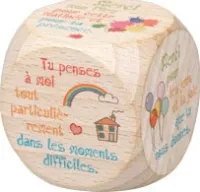 Mini-dé Merci - pour enfants, 5 x 5 x 5 cm