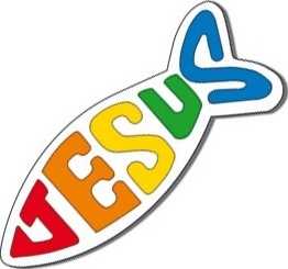 AUTOCOL.ICHTHUS JÉSUS 8cm