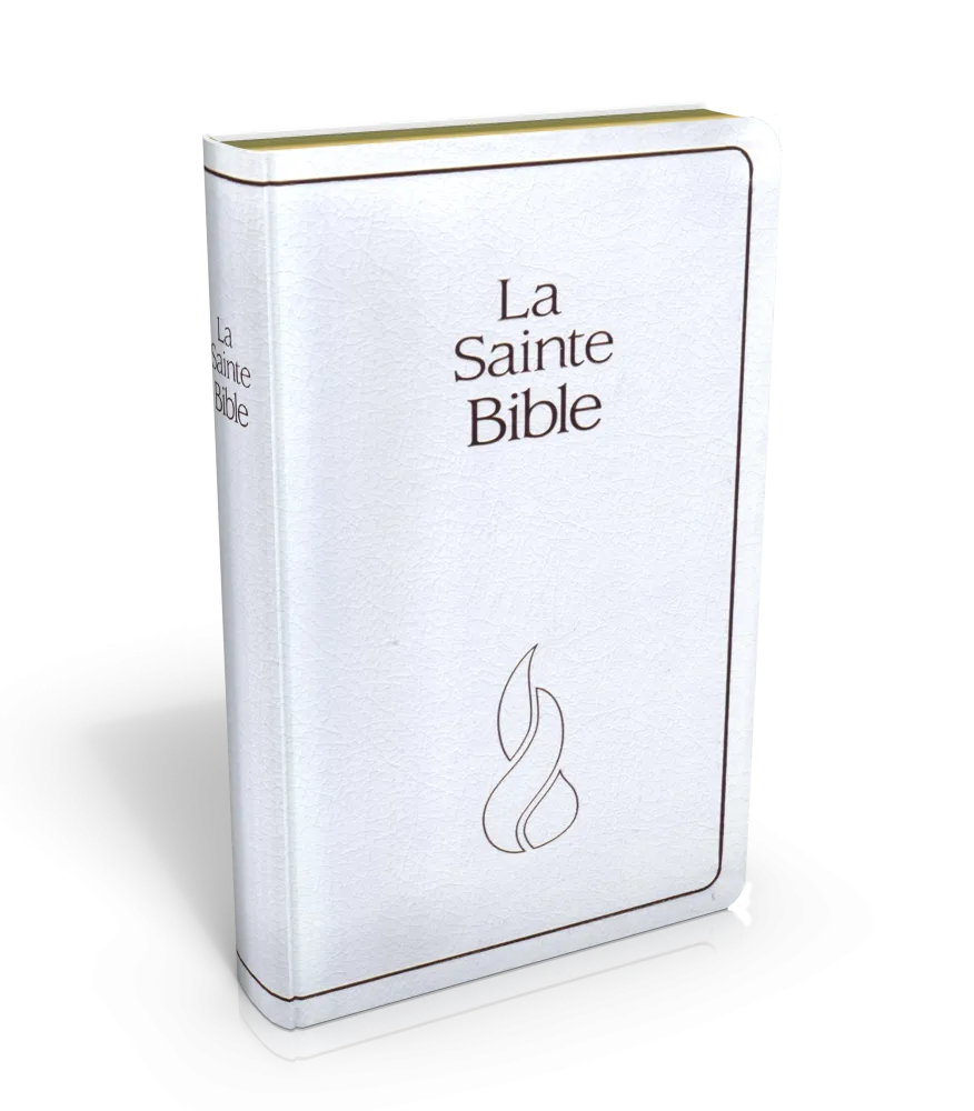 Bible Segond NEG, compacte, blanche - couverture souple, fibrocuir, tranche or