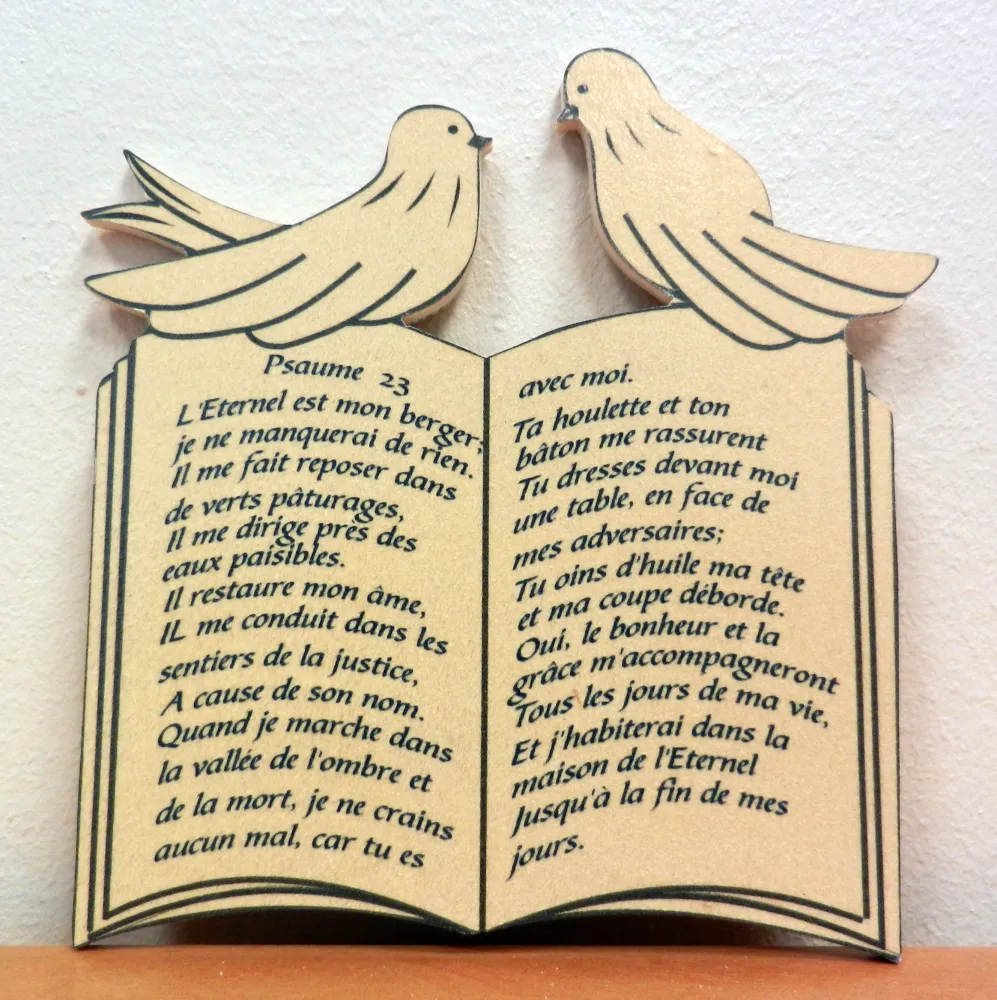 Bois livret, L'Éternel est mon berger […] - Psaume 23