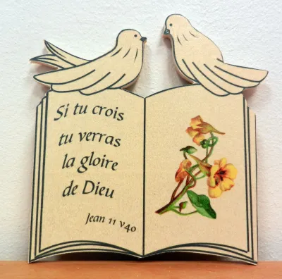 Bois livret "Si tu crois […]" - Jean 11.40