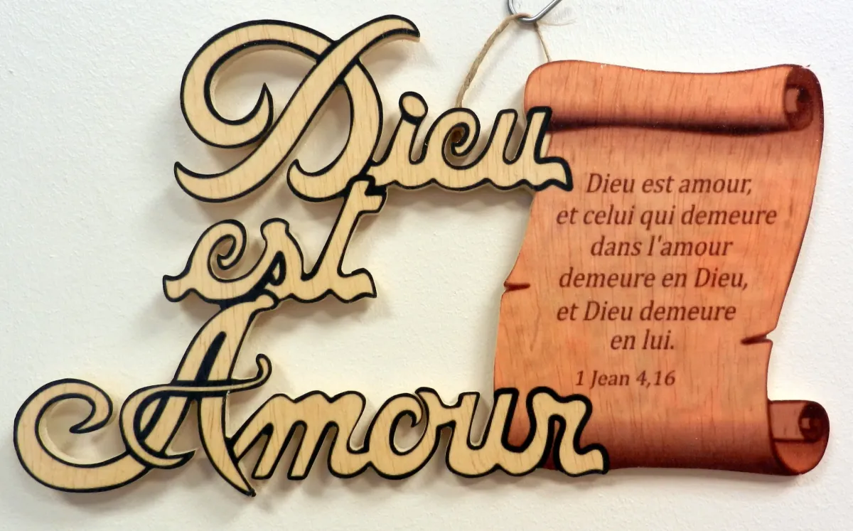 Bois "Dieu est amour…" - 1 Jean 4.16