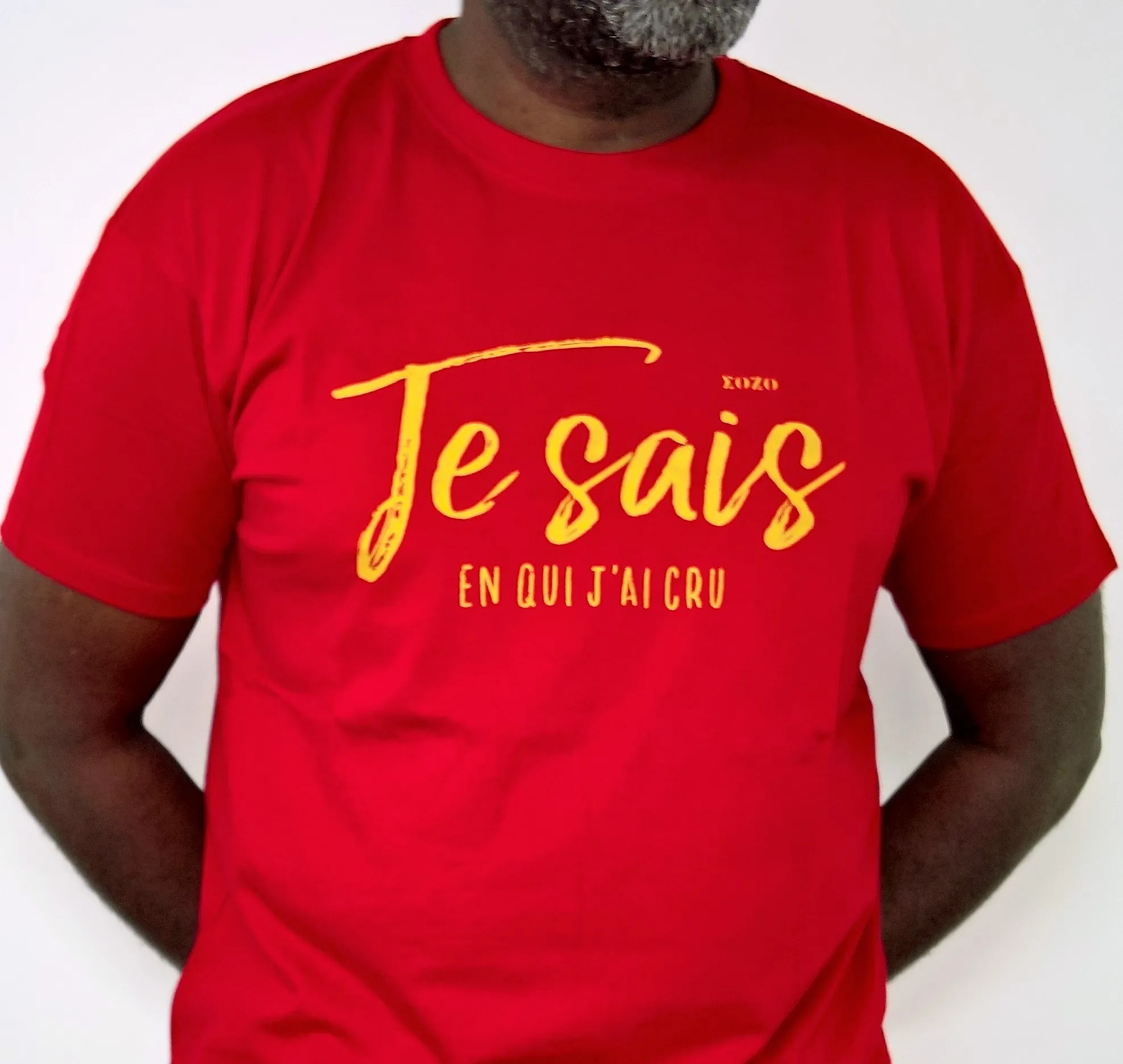 Je sais en qui j'ai cru 2 faces - T-Shirt rouge tango