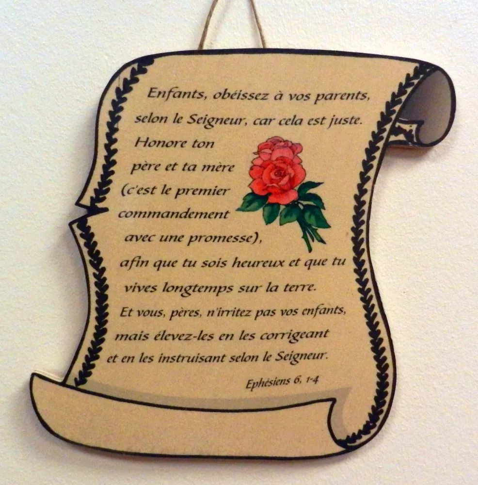 Bois parchemin petit, Éphésiens 6.1