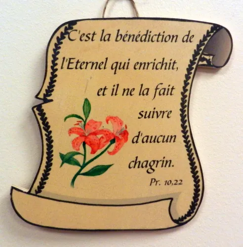 Bois parchemin petit, Proverbes 10.22