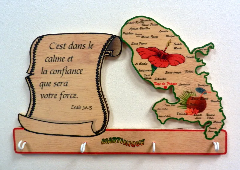 Accroche-clés Martinique - versets divers