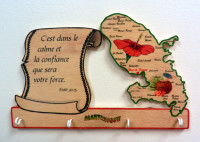 Accroche-clés Martinique - versets divers