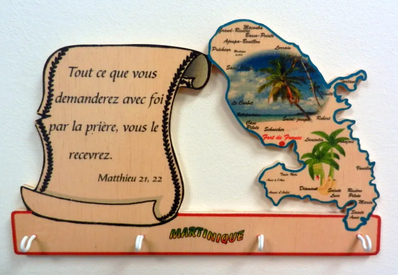 Accroche-clés Martinique - versets divers