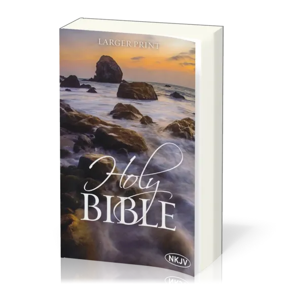 Anglais, Bible, NKJV, brochée, couverture illustrée, gros caractères