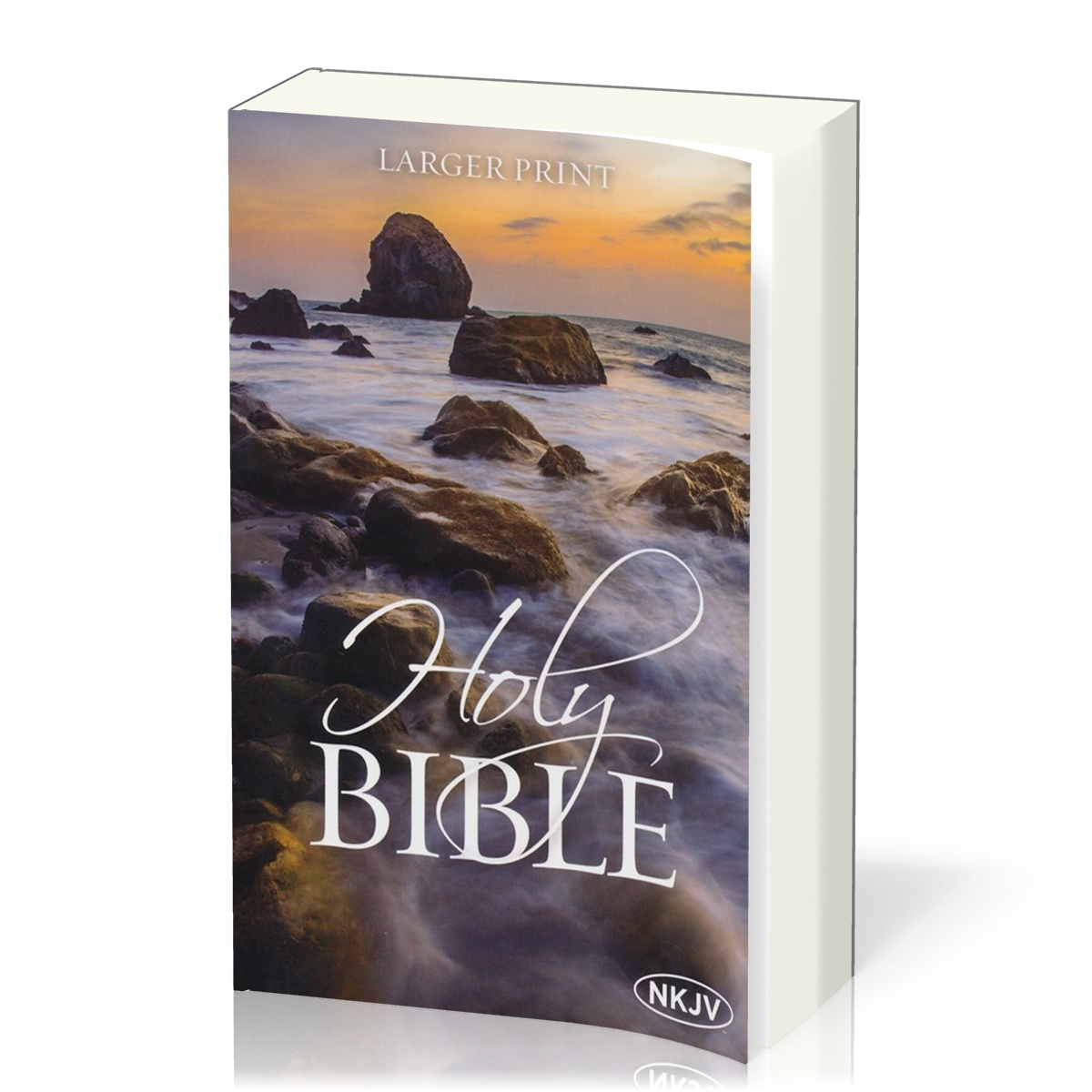 Anglais, Bible, NKJV, brochée, couverture illustrée, avec gros caractères