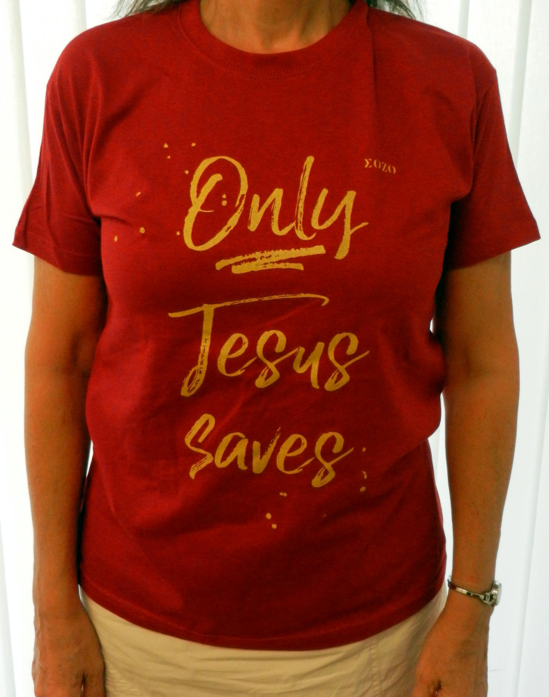Only Jesus saves - T-Shirt rouge tango
