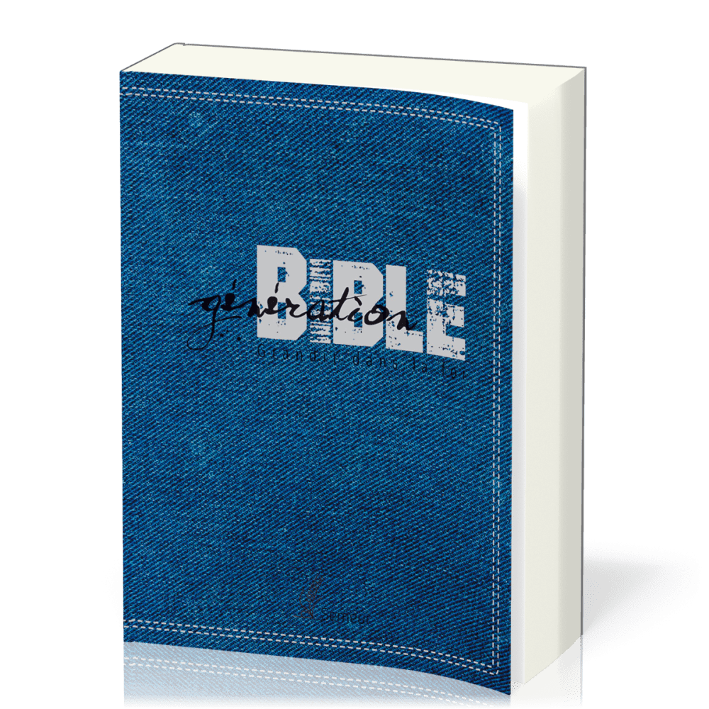 Bible d'étude Semeur, souple,  jeans - Génération - Grandir dans la foi