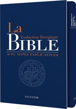 Bible, Traduction Officielle Liturgique - bleue, sous boîtier, avec notes explicatives & couverture cartonnée