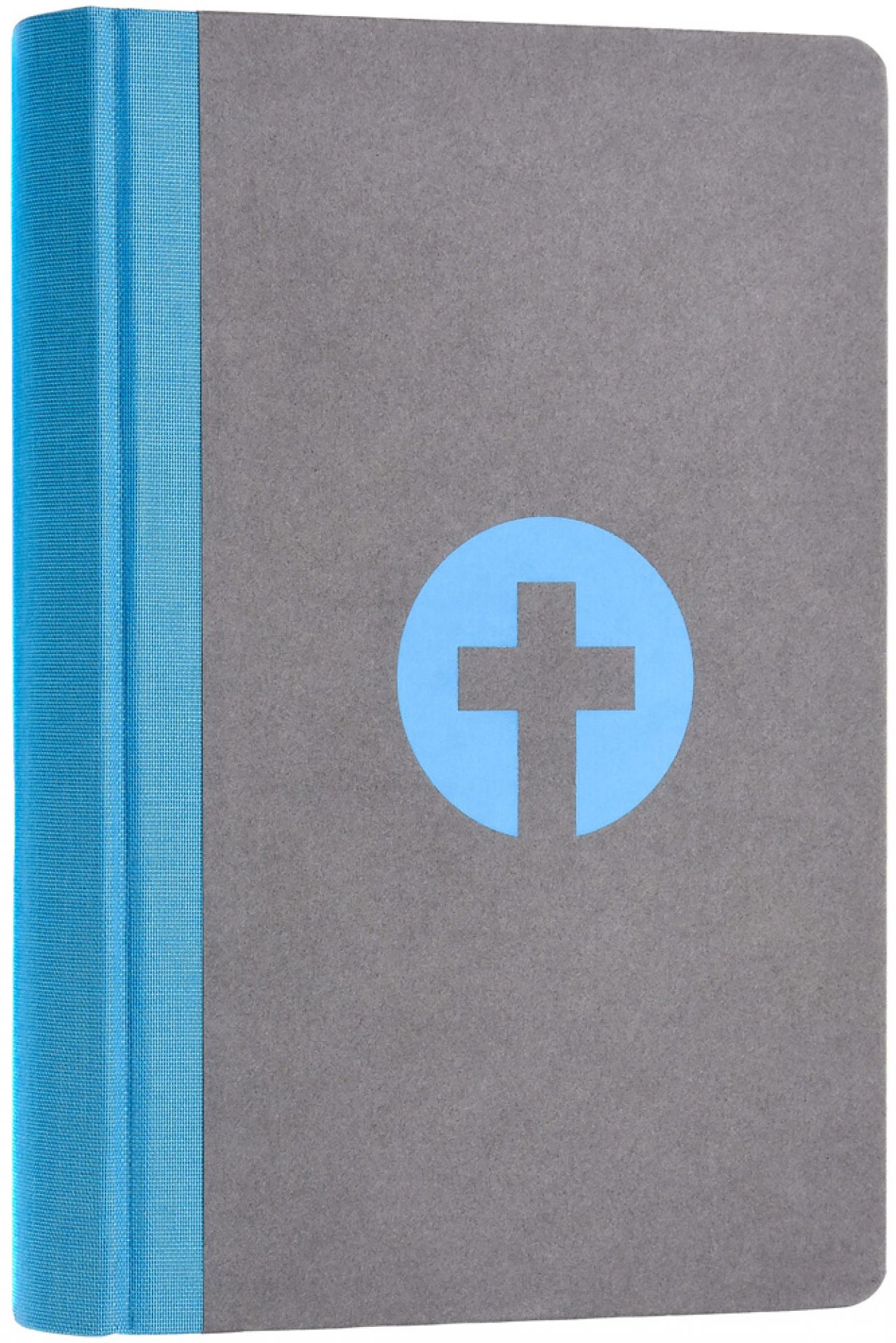 Bibel Schlachter 2000Taschenausgabe mit Parallelstellen, farbiger Einband hellblau/grau / Fadenheftung