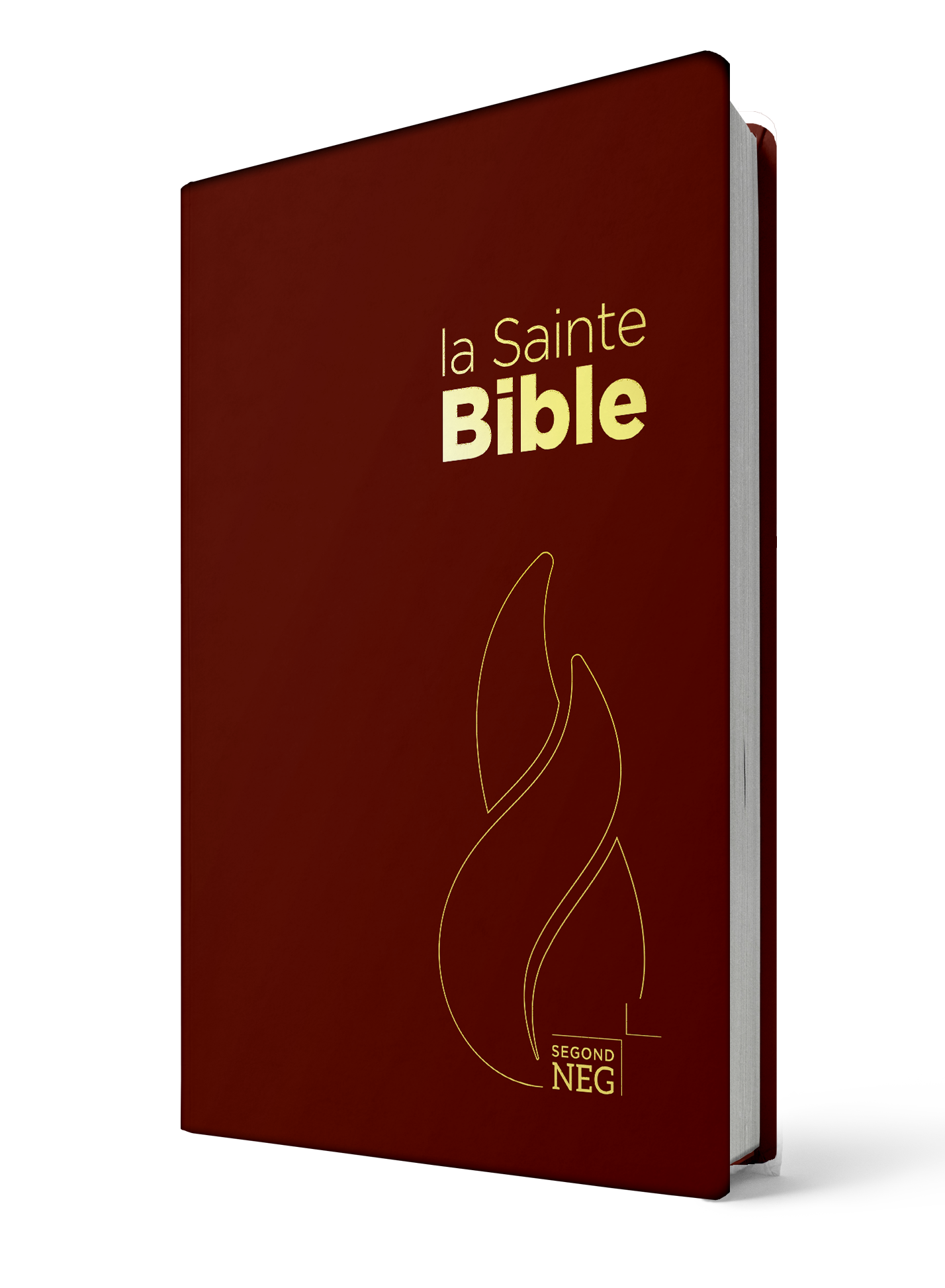 Bible Segond NEG, compacte, grenat - couverture souple, flexa