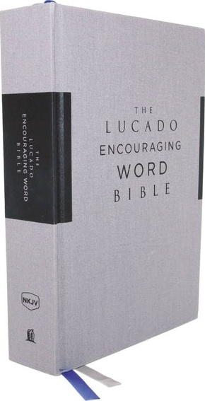 Anglais Bible, NKJV, The Lucado Encouraging Word Bible - New King james Version, CLOTH OVER BOARD, GRAY, COMFORT PRINT
