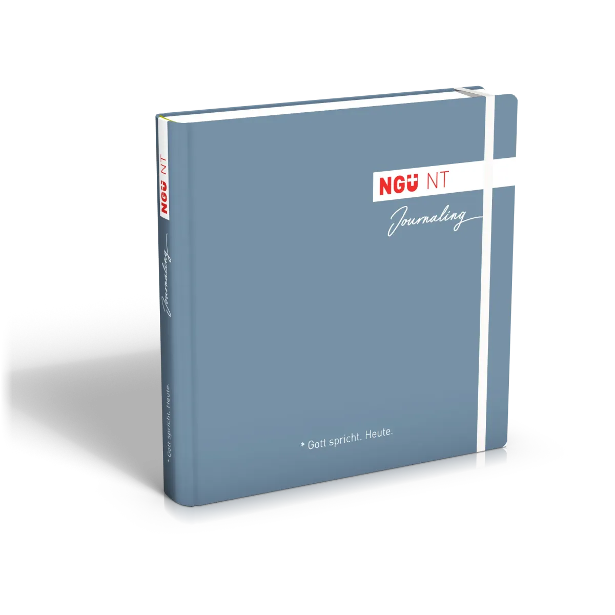 NGÜ Neues Testament - Journaling-Ausgabe, gebunden blau mit Gummiband