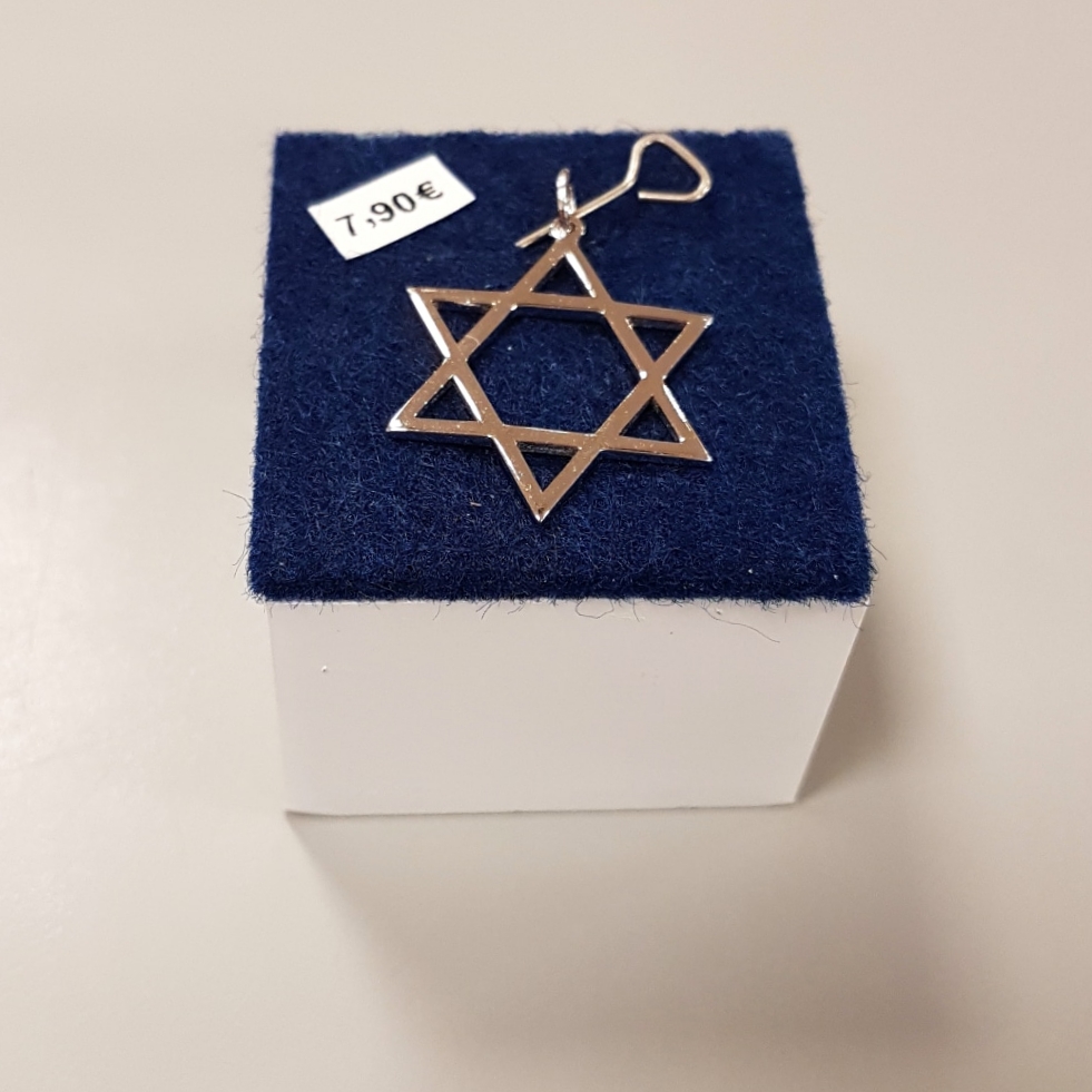 Pendentif Étoile de David évidée Argent 1.1 g