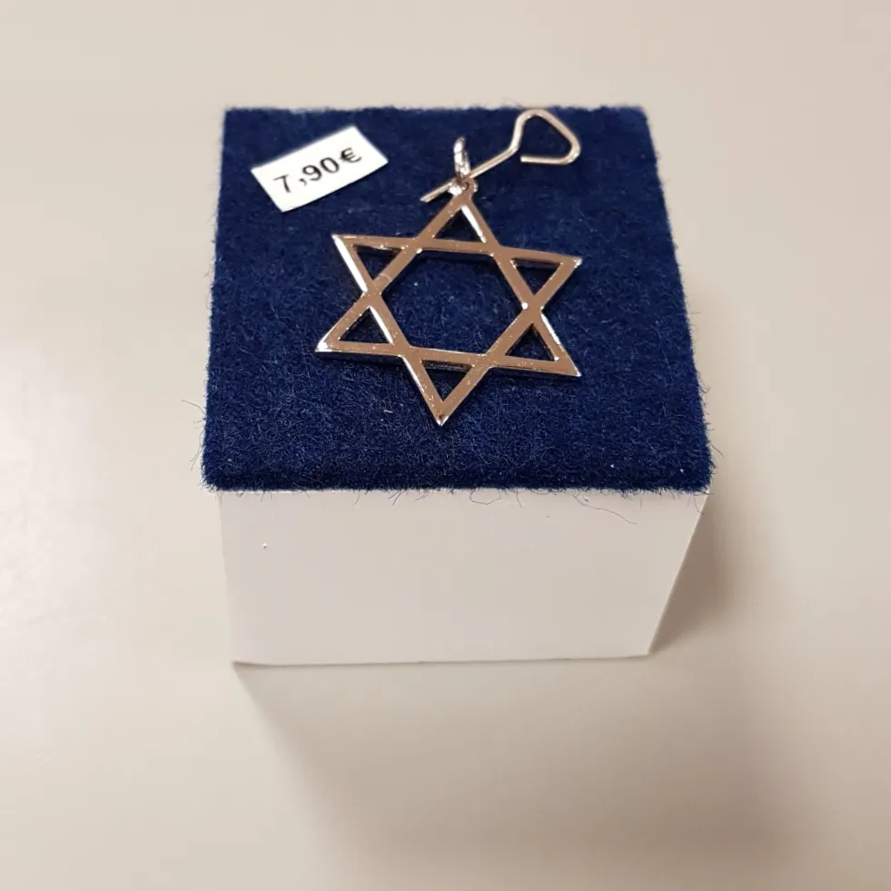 Pendentif Étoile de David évidée Argent 1.1 g