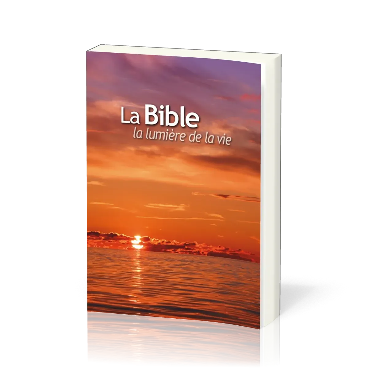 Bible Segond 1910, compacte, couverture illustrée bleue ou orange - La lumière de la vie, brochée