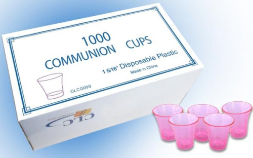 Gobelets en plastique rose x 1000 - [article de Sainte-Cène]